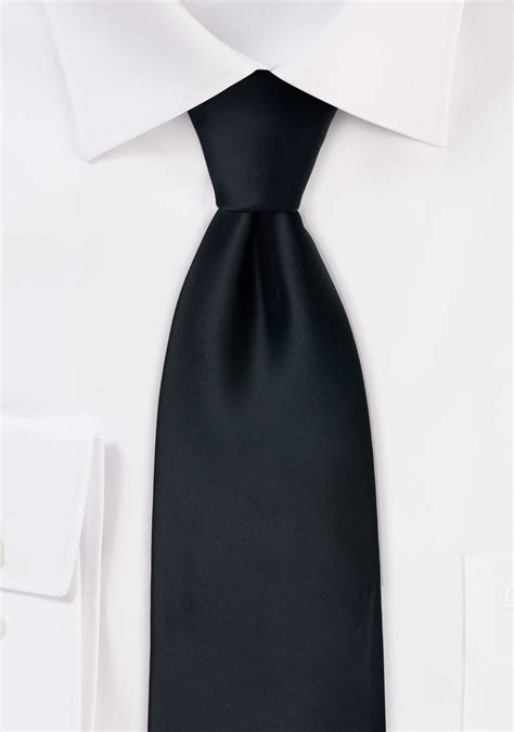 solid black tie.